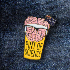 Barney Pint of Science Pin
